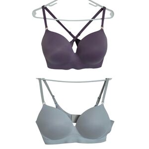 Victoria’s Secret Dream Smooth Wireless Push-Up Bra 38DD Seamless T-shirt Lot 2
